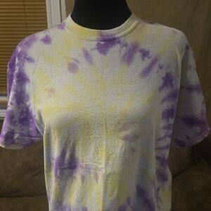 Womens Gildan Multicolor Tie-Dye T-Shirt Size M